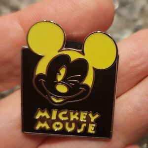 (5 For $30) Disney Pin Mickey Mouse Winking Expressions Mystery Pouch Pin